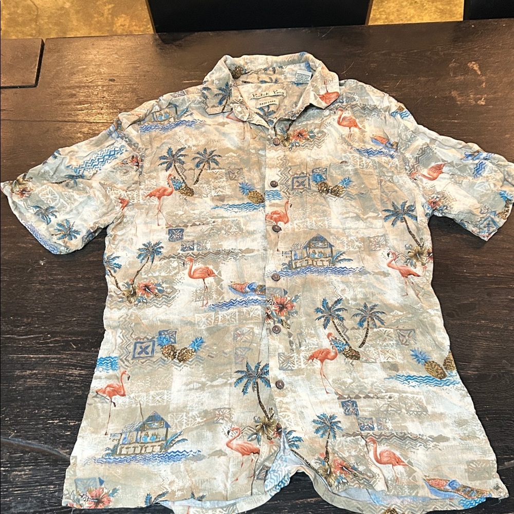 Flamingo Paradise Men's Casual Shirt